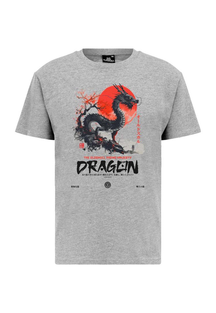 OLDSKULL OLDSKULL ASIAN DRAGON SPIRIT GRAPHIC Printshirt Herren - Heather Grey - 0 | SportScheck