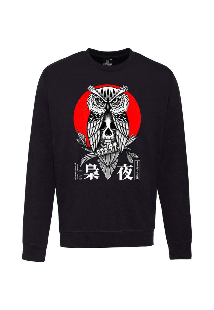 OLDSKULL OLDSKULL ASIAN SECRET OWL SKULL Sweatshirt Herren - Black - 0 | SportScheck
