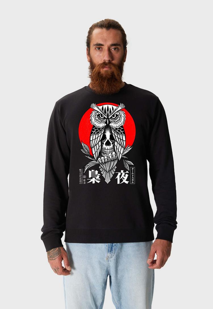 OLDSKULL OLDSKULL ASIAN SECRET OWL SKULL Sweatshirt Herren - Black - 0 | SportScheck