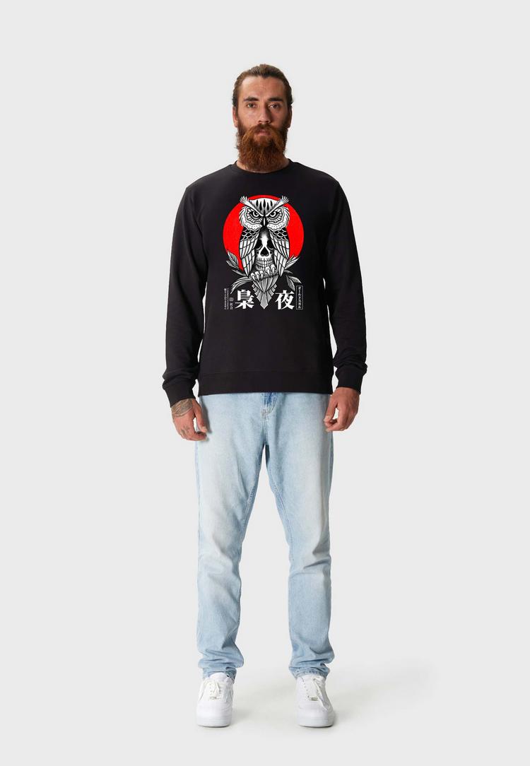 OLDSKULL OLDSKULL ASIAN SECRET OWL SKULL Sweatshirt Herren - Black - 1 | SportScheck