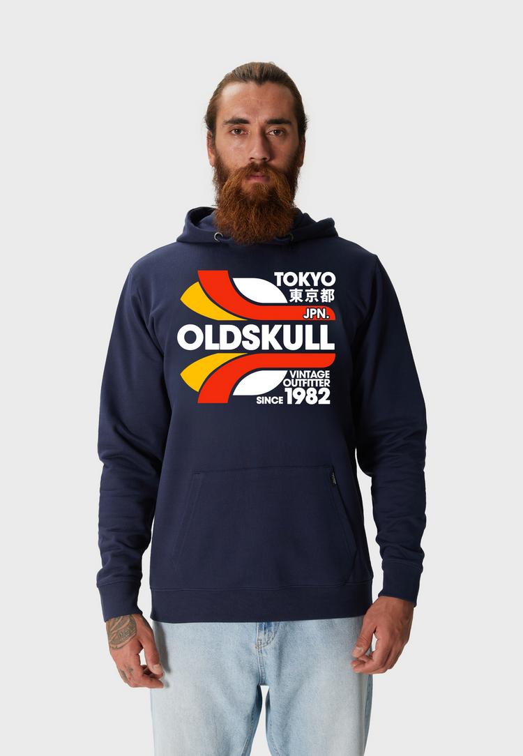 OLDSKULL OLDSKULL Retro Tokyopolis Hoodie Herren - Navy - 0 | SportScheck