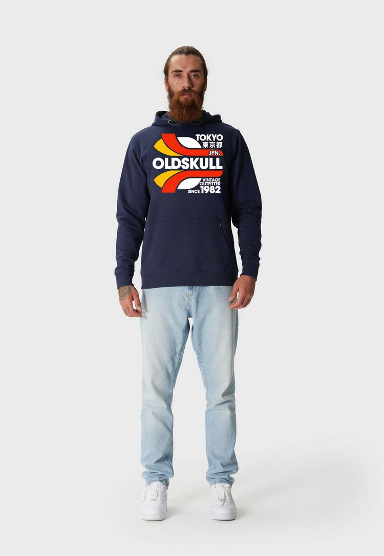 OLDSKULL OLDSKULL Retro Tokyopolis Hoodie Herren - Navy - 1 | SportScheck