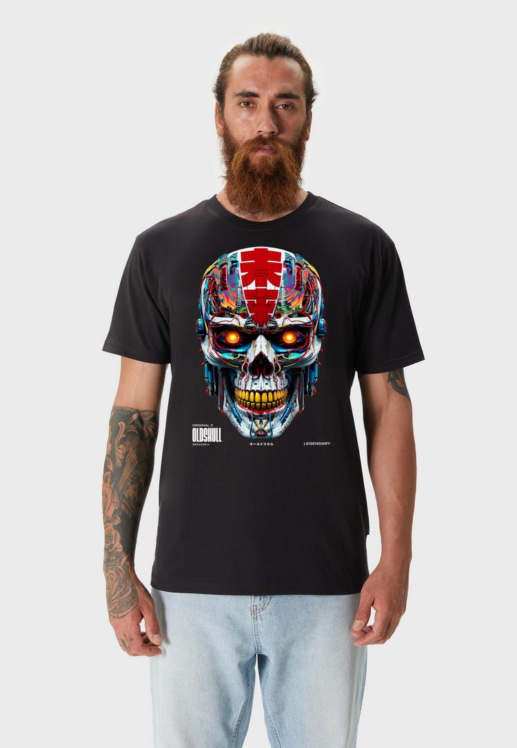 OLDSKULL OLDSKULL Xtreme Vivid Skull Printshirt Herren - Black - 0 | SportScheck
