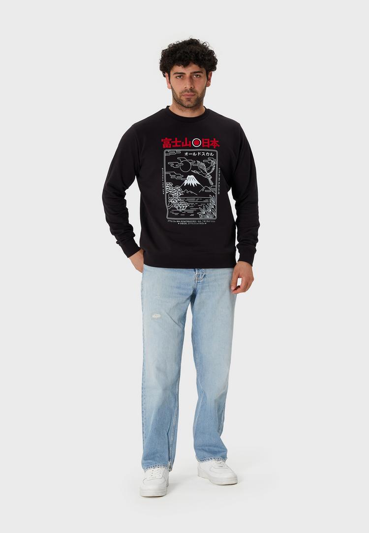 OLDSKULL OLDSKULL Asian Futeesan Sweatshirt Herren - Black - 1 | SportScheck
