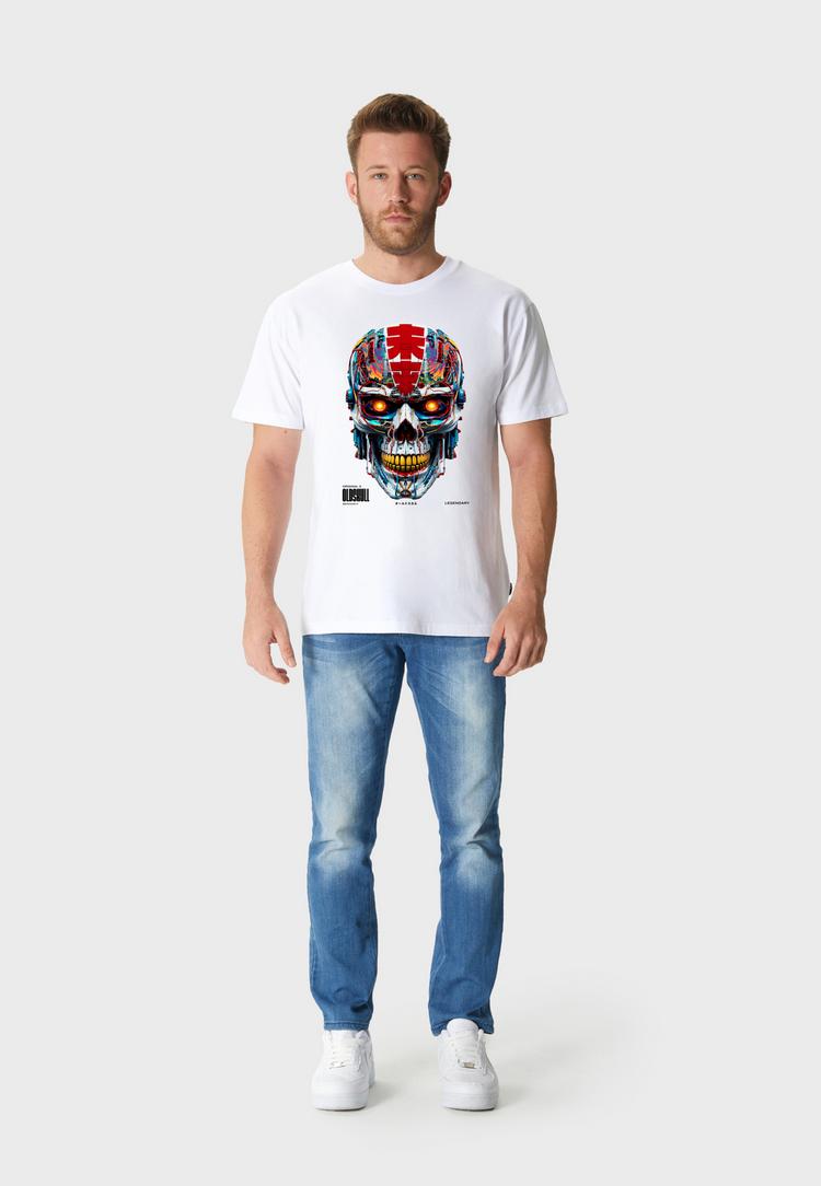 OLDSKULL OLDSKULL Xtreme Vivid Skull Printshirt Herren - White - 1 | SportScheck