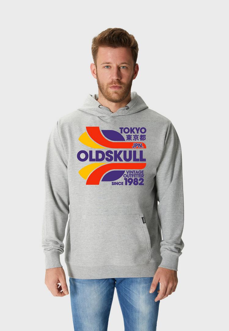 OLDSKULL OLDSKULL Retro Tokyopolis Hoodie Herren - Heather Grey - 0 | SportScheck