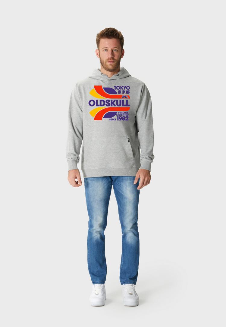 OLDSKULL OLDSKULL Retro Tokyopolis Hoodie Herren - Heather Grey - 1 | SportScheck