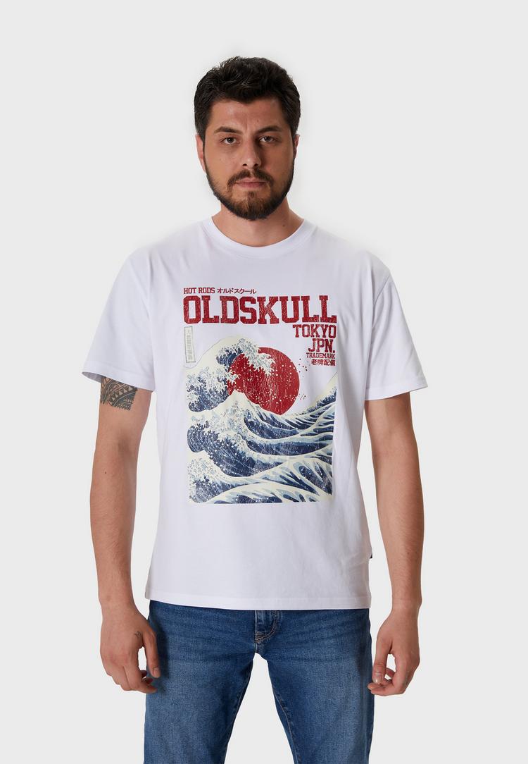 OLDSKULL OLDSKULL Asian Big W Printshirt Herren - White - 0 | SportScheck
