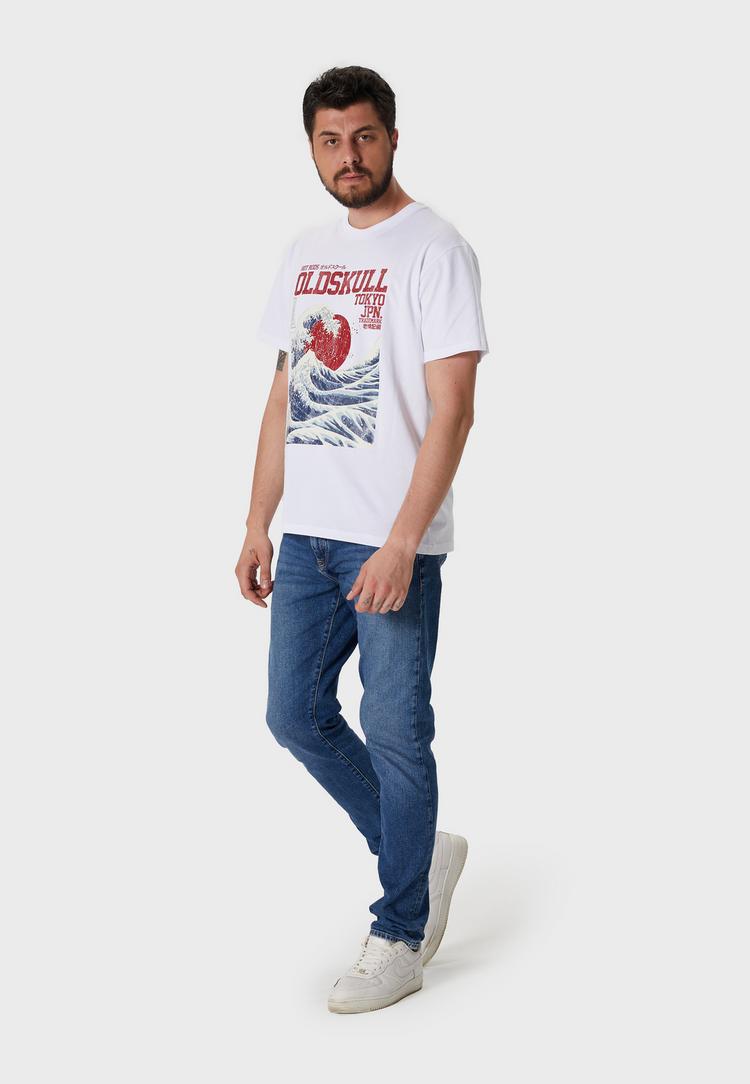 OLDSKULL OLDSKULL Asian Big W Printshirt Herren - White - 2 | SportScheck