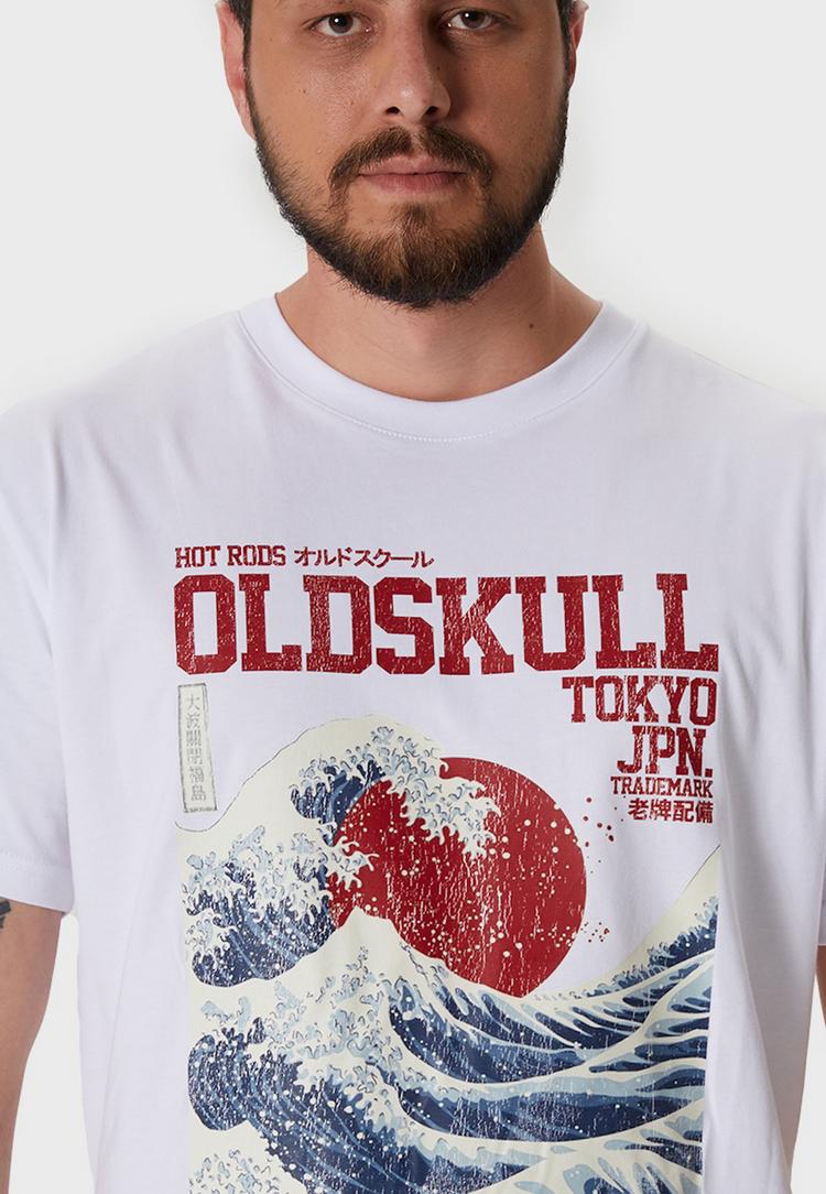 OLDSKULL OLDSKULL Asian Big W Printshirt Herren - White - 0 | SportScheck