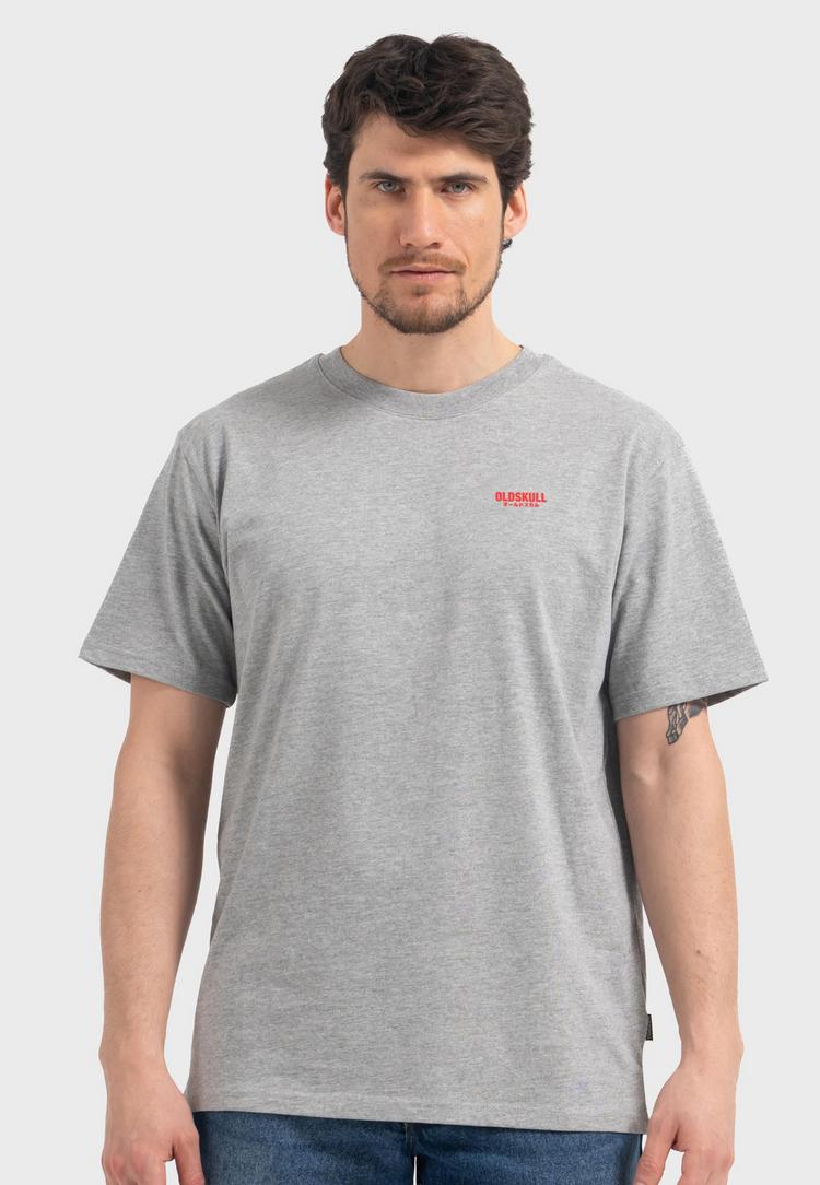 OLDSKULL OLDSKULL Basic Osk Printshirt Herren - Heather Grey - 0 | SportScheck