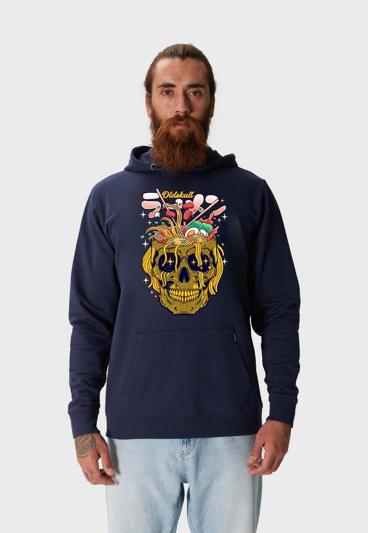 OLDSKULL OLDSKULL Xtreme Ramen Skull Graphic Hoodie Herren - Navy Blue - 0 | SportScheck