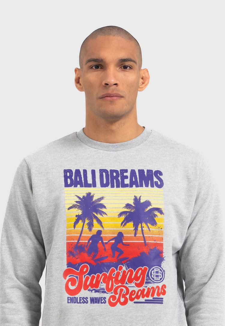OLDSKULL OLDSKULL Wrldvibe Bali Beam Graphic Sweatshirt Herren - Heather Grey - 0 | SportScheck