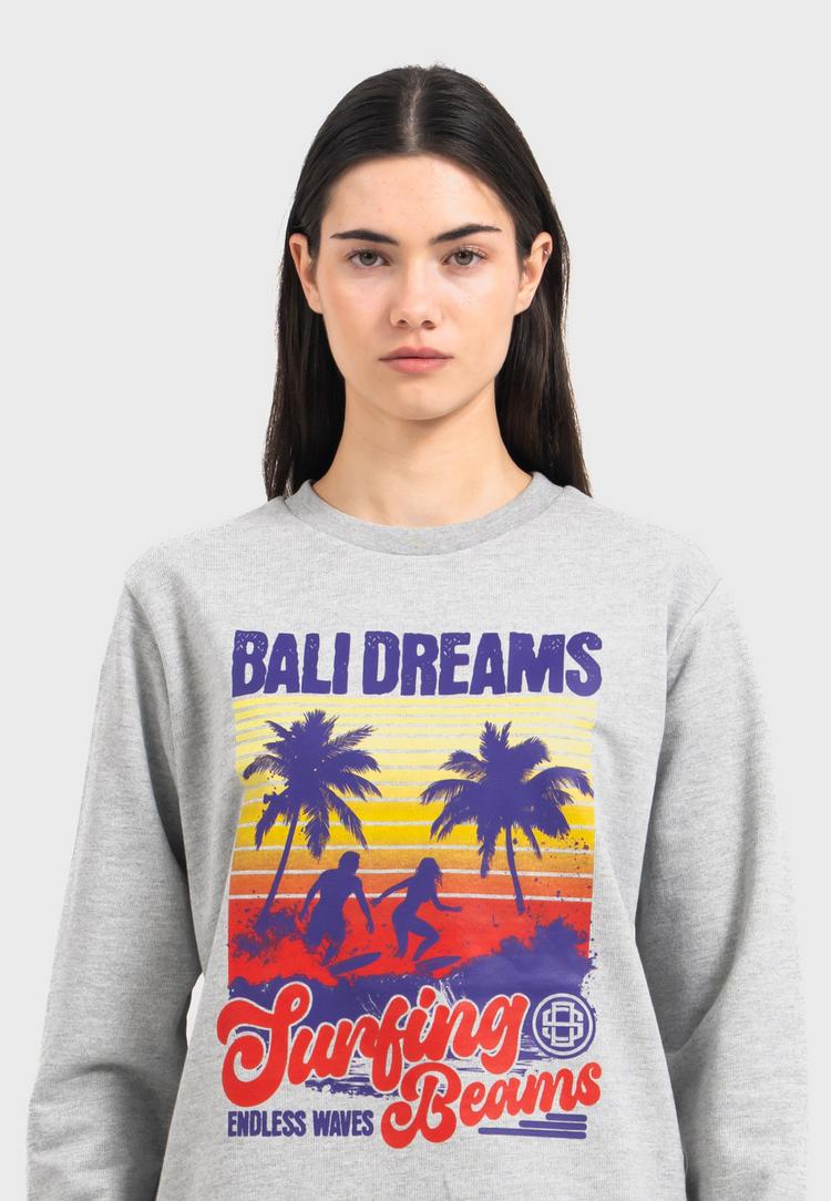 OLDSKULL OLDSKULL Wrldvibe Bali Beam Graphic Sweatshirt Herren - Heather Grey - 1 | SportScheck