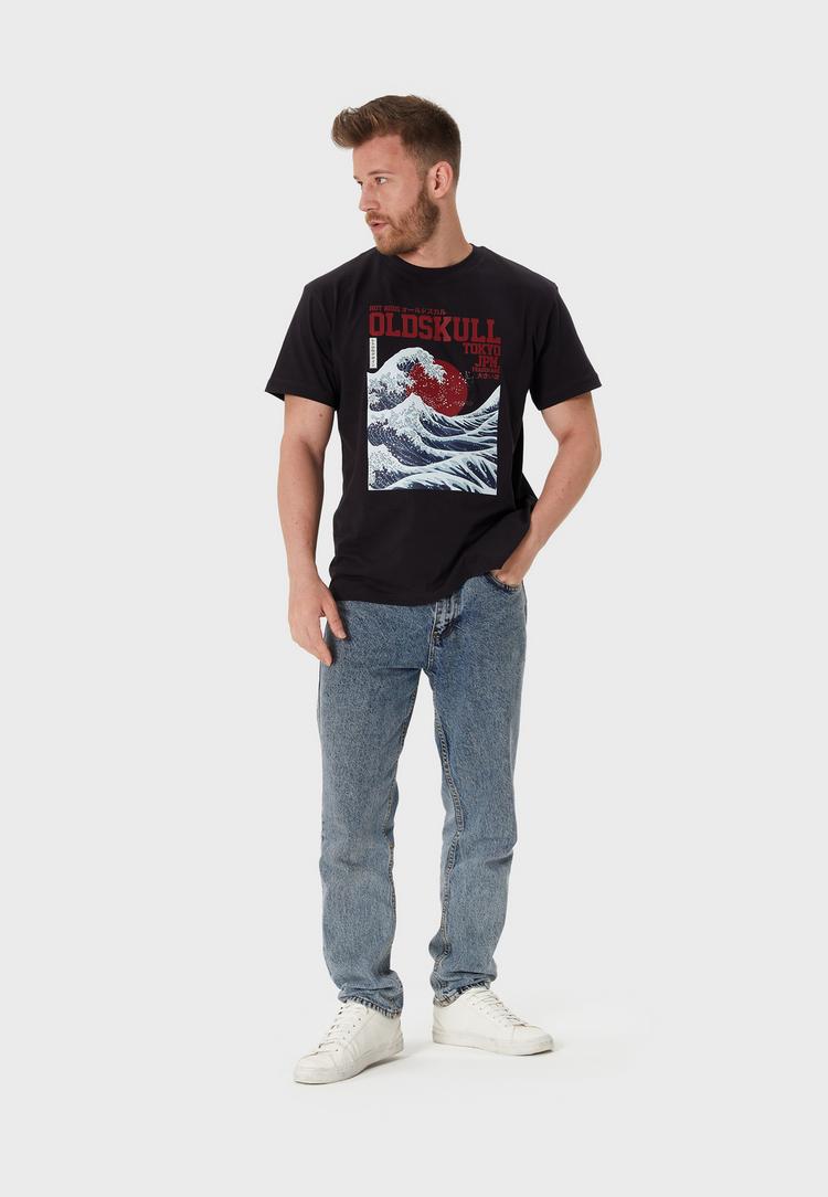 OLDSKULL OLDSKULL Asian Big W Printshirt Herren - Black - 1 | SportScheck