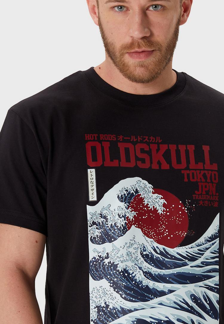OLDSKULL OLDSKULL Asian Big W Printshirt Herren - Black - 0 | SportScheck