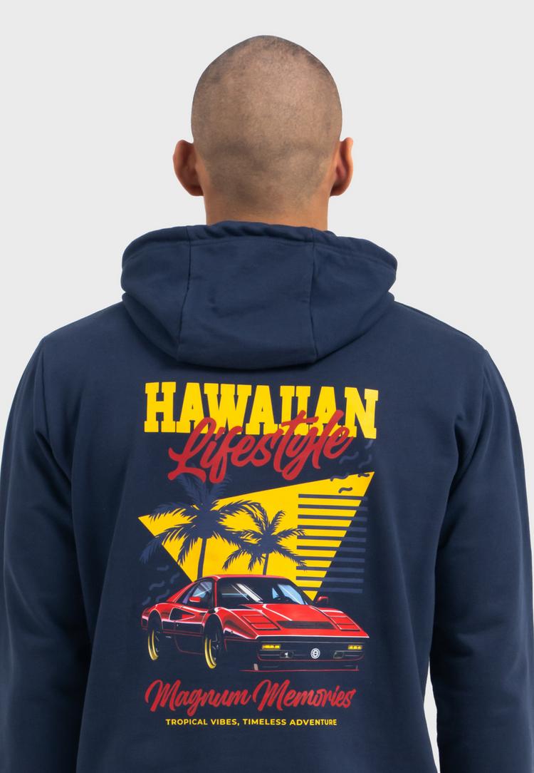OLDSKULL OLDSKULL Wrldvibe Aloha Legend Graphic Hoodie Herren - Navy Blue - 0 | SportScheck