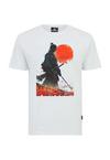 OLDSKULL Asian Ghost Warrior Graphic Printshirt Herren - White