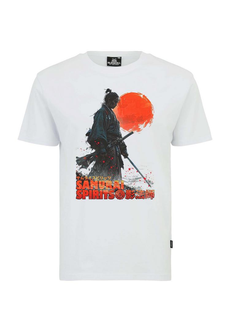 OLDSKULL OLDSKULL Asian Ghost Warrior Graphic Printshirt Herren - White - 0 | SportScheck