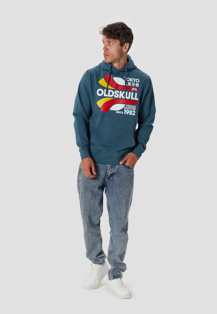 OLDSKULL OLDSKULL Retro Tokyopolis Hoodie Herren - Dark green - 1 | SportScheck