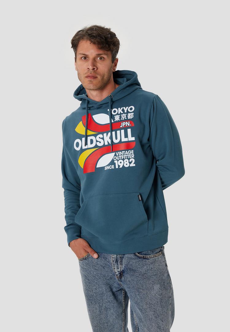 OLDSKULL OLDSKULL Retro Tokyopolis Hoodie Herren - Dark green - 2 | SportScheck