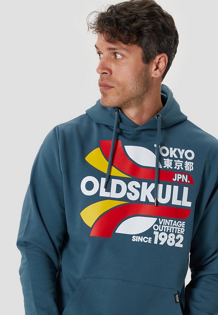 OLDSKULL OLDSKULL Retro Tokyopolis Hoodie Herren - Dark green - 0 | SportScheck