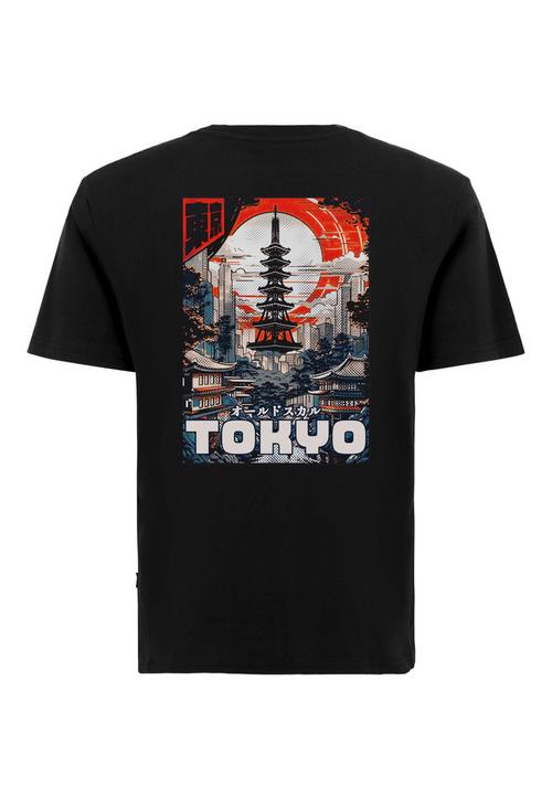 OLDSKULL Tokyo Skyline Manga Graphic Printshirt Herren