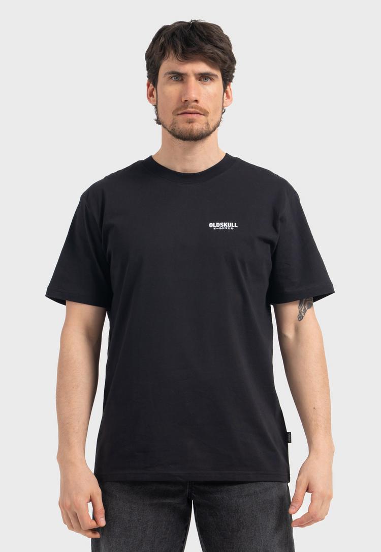 OLDSKULL OLDSKULL Tokyo Skyline Manga Graphic Printshirt Herren - Black - 3 | SportScheck