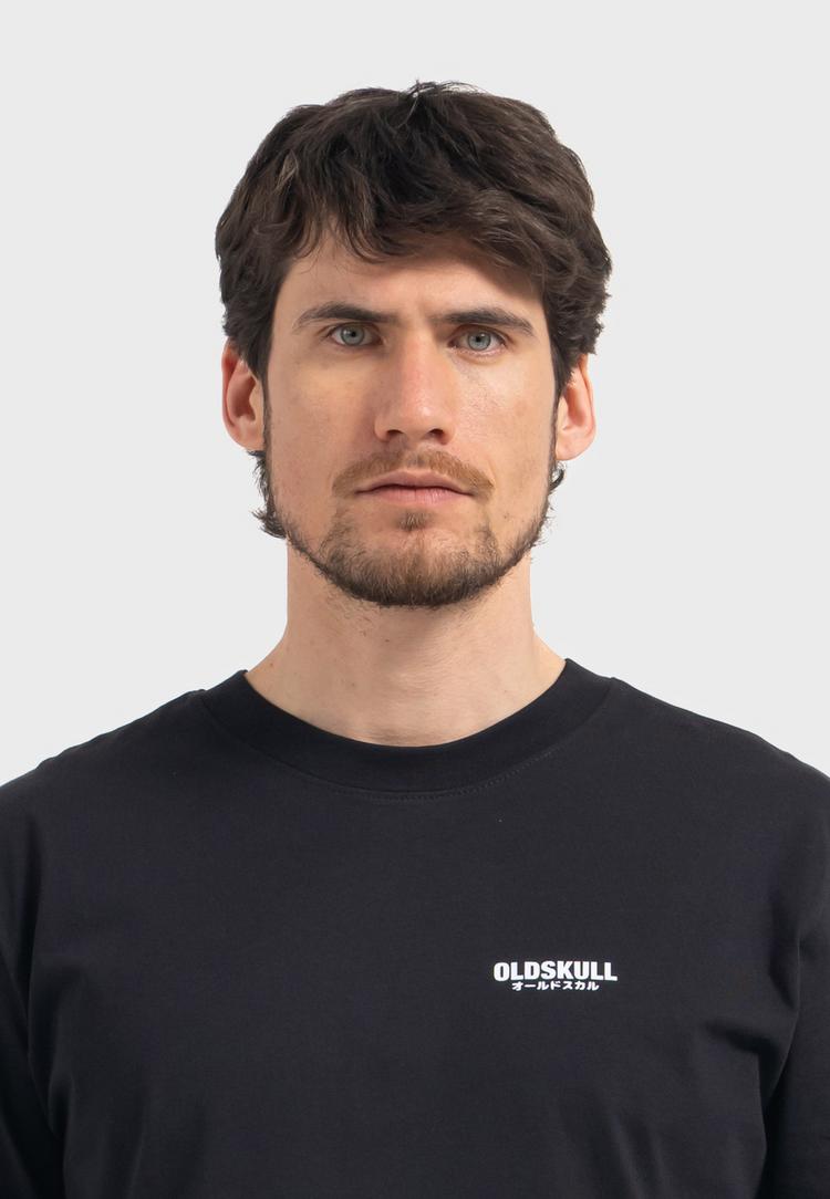 OLDSKULL OLDSKULL Tokyo Skyline Manga Graphic Printshirt Herren - Black - 0 | SportScheck