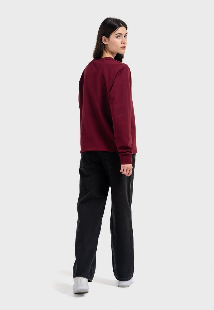 OLDSKULL OLDSKULL Basic Oldskull 25 Logo Sweatshirt - Burgundy - 5 | SportScheck