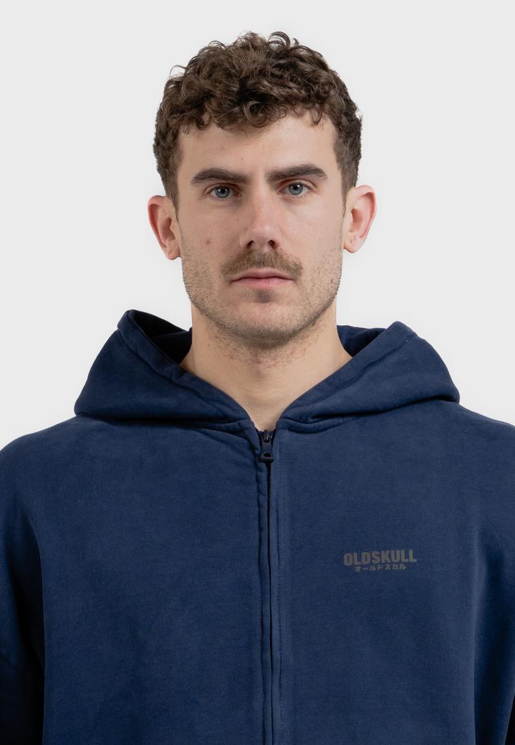 OLDSKULL OLDSKULL Basic Oldskull Logo Sweatjacke Herren - Navy Blue - 0 | SportScheck