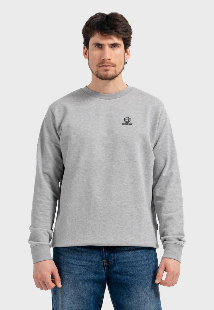 OLDSKULL OLDSKULL Basic Oldskull 25 Logo Sweatshirt - Heather Grey - 0 | SportScheck
