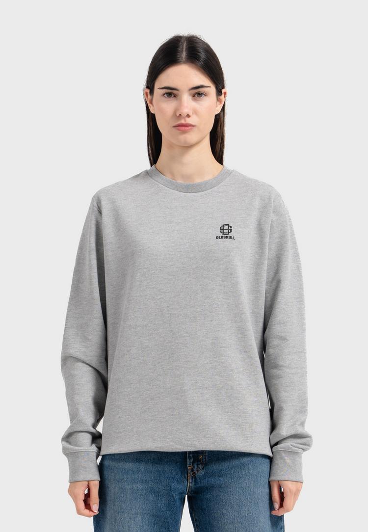 OLDSKULL OLDSKULL Basic Oldskull 25 Logo Sweatshirt - Heather Grey - 2 | SportScheck