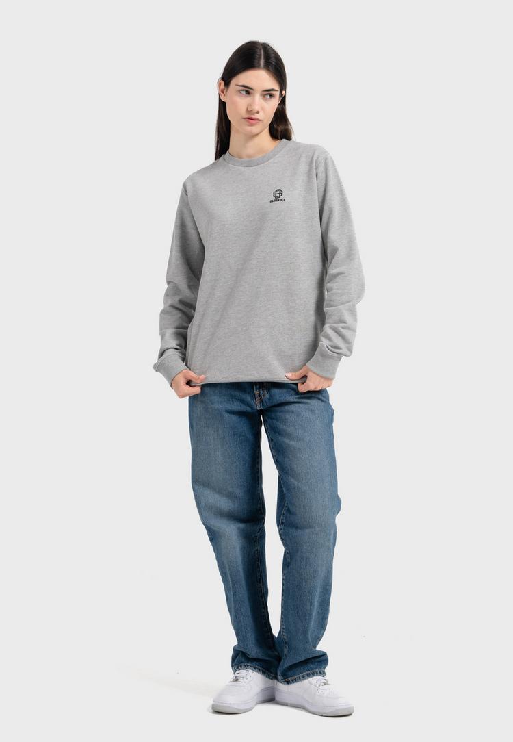 OLDSKULL OLDSKULL Basic Oldskull 25 Logo Sweatshirt - Heather Grey - 3 | SportScheck