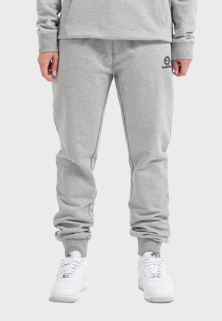 OLDSKULL OLDSKULL Basic Oldskull 25 Logo Trainingshose - Heather Grey - 2 | SportScheck