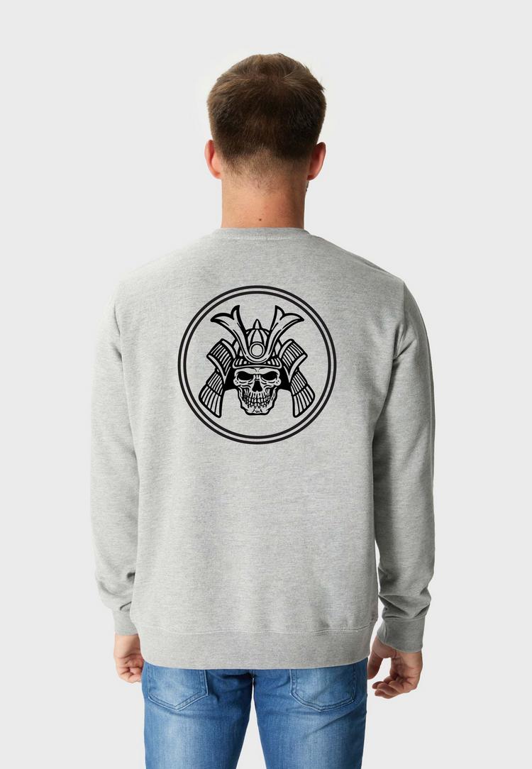 OLDSKULL OLDSKULL Basic Samurai Backprint Logo Sweatshirt Herren - Heather Grey - 0 | SportScheck