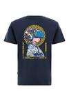 OLDSKULL Asian Virtual Logo Graphic Printshirt Herren - Navy Blue
