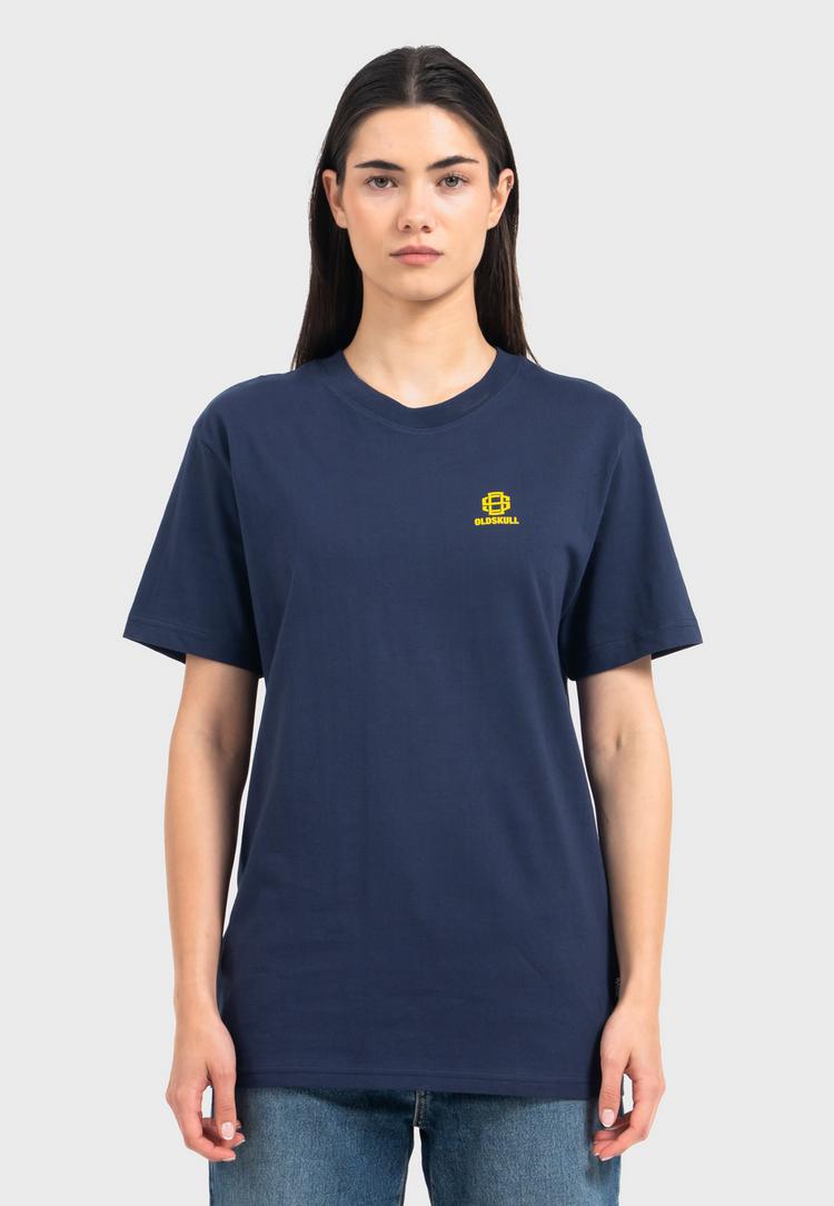 OLDSKULL OLDSKULL Asian Virtual Logo Graphic Printshirt Herren - Navy Blue - 5 | SportScheck