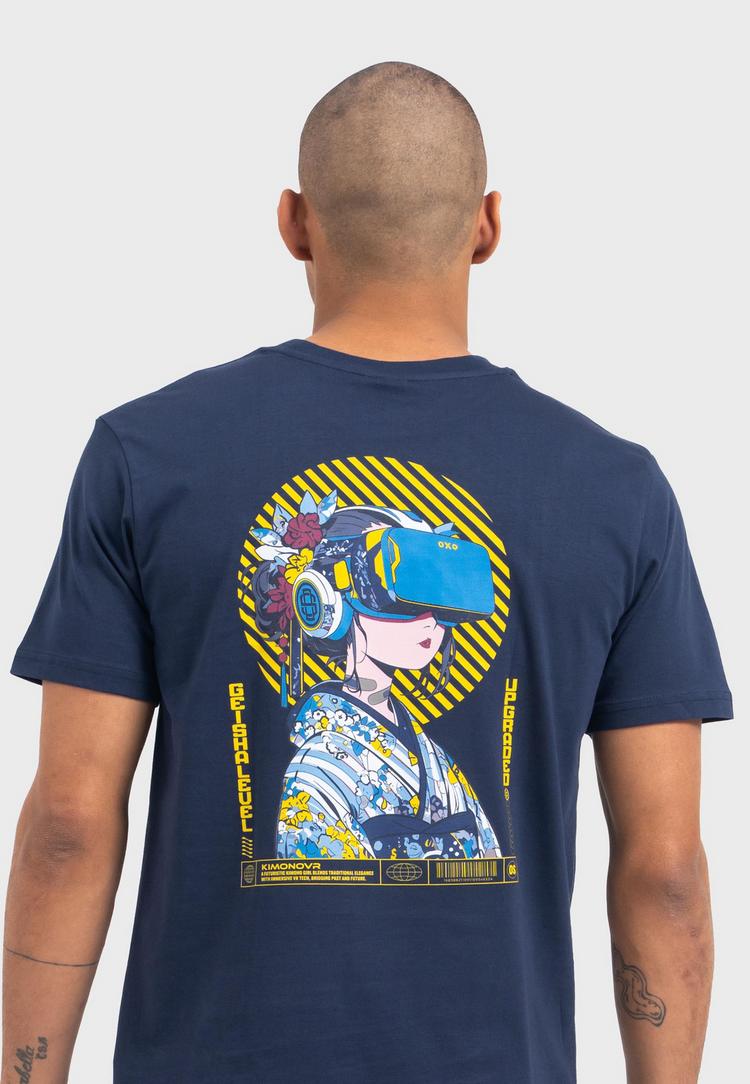 OLDSKULL OLDSKULL Asian Virtual Logo Graphic Printshirt Herren - Navy Blue - 0 | SportScheck