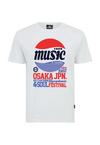 OLDSKULL Asian Osaka Music Logo Graphic Printshirt Herren - White