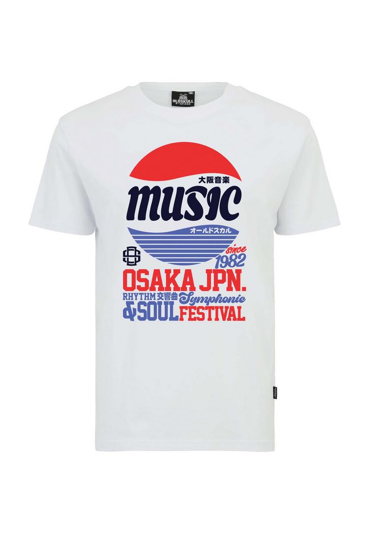 OLDSKULL OLDSKULL Asian Osaka Music Logo Graphic Printshirt Herren - White - 0 | SportScheck