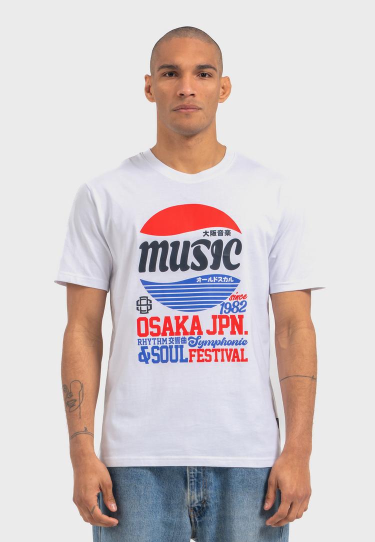 OLDSKULL OLDSKULL Asian Osaka Music Logo Graphic Printshirt Herren - White - 0 | SportScheck