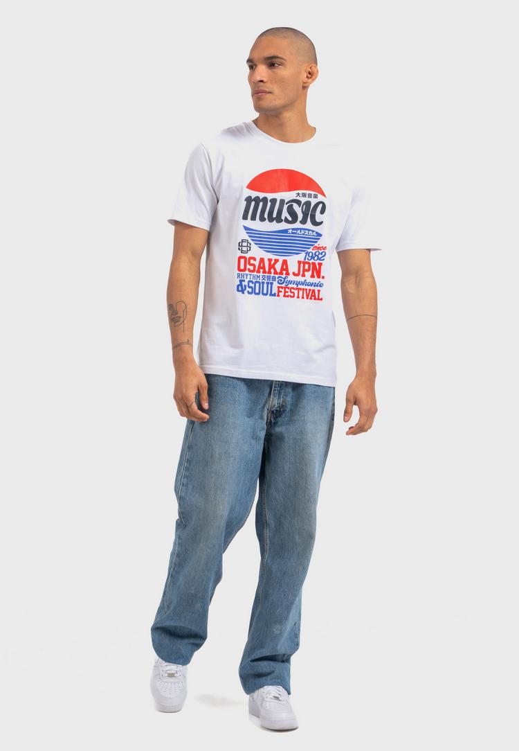 OLDSKULL OLDSKULL Asian Osaka Music Logo Graphic Printshirt Herren - White - 1 | SportScheck