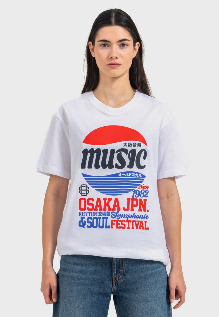 OLDSKULL OLDSKULL Asian Osaka Music Logo Graphic Printshirt Herren - White - 2 | SportScheck