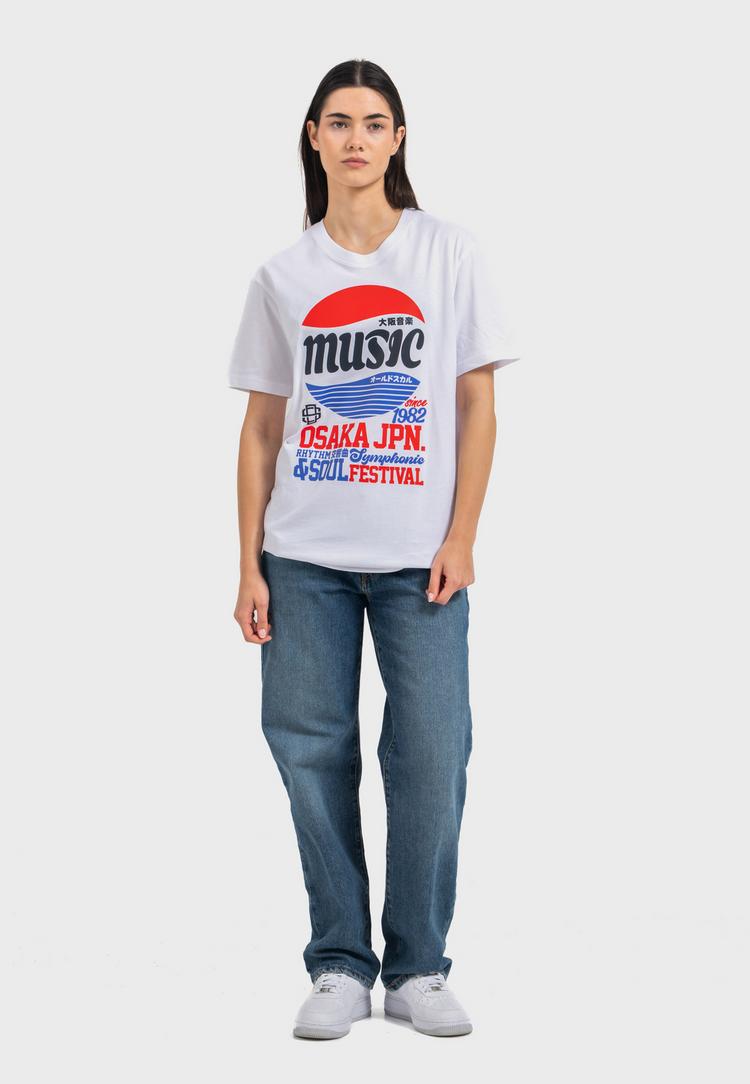 OLDSKULL OLDSKULL Asian Osaka Music Logo Graphic Printshirt Herren - White - 3 | SportScheck
