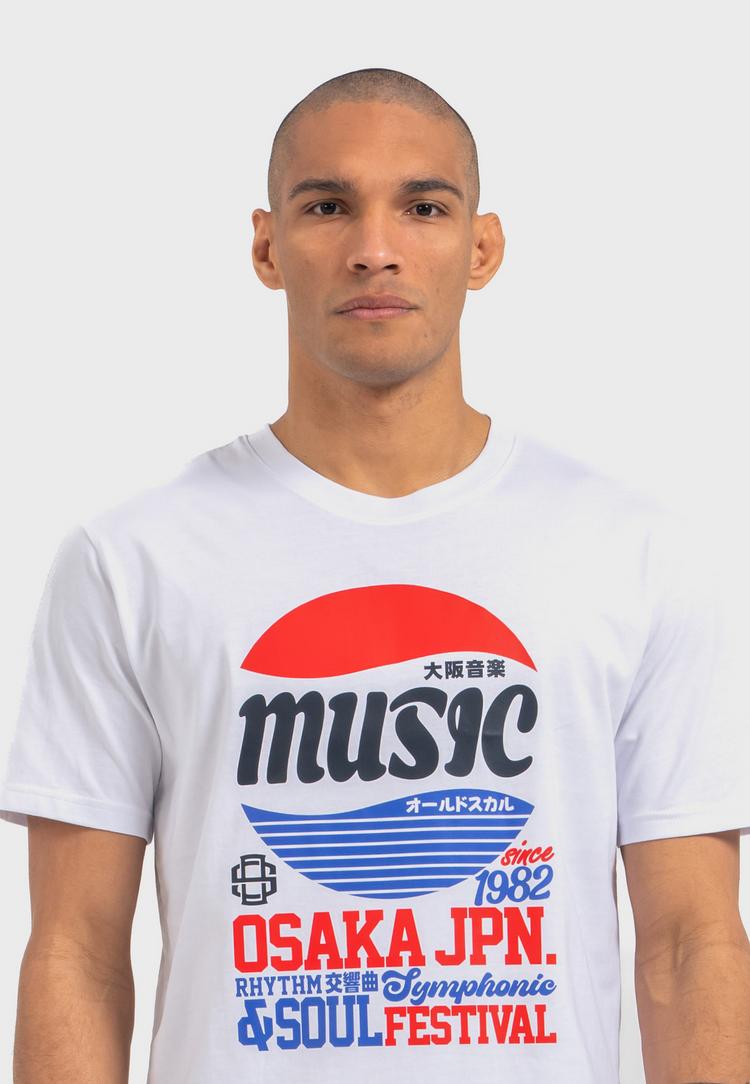 OLDSKULL OLDSKULL Asian Osaka Music Logo Graphic Printshirt Herren - White - 0 | SportScheck