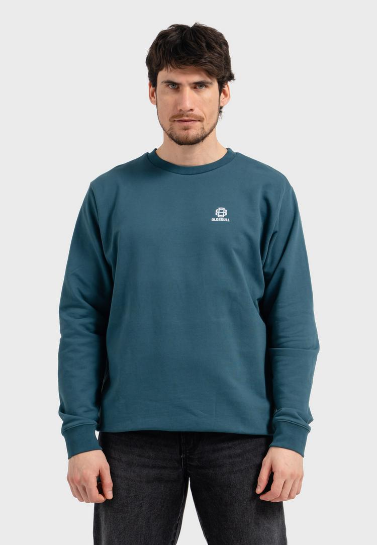 OLDSKULL OLDSKULL Basic Oldskull 25 Logo Sweatshirt - Dark Green - 0 | SportScheck