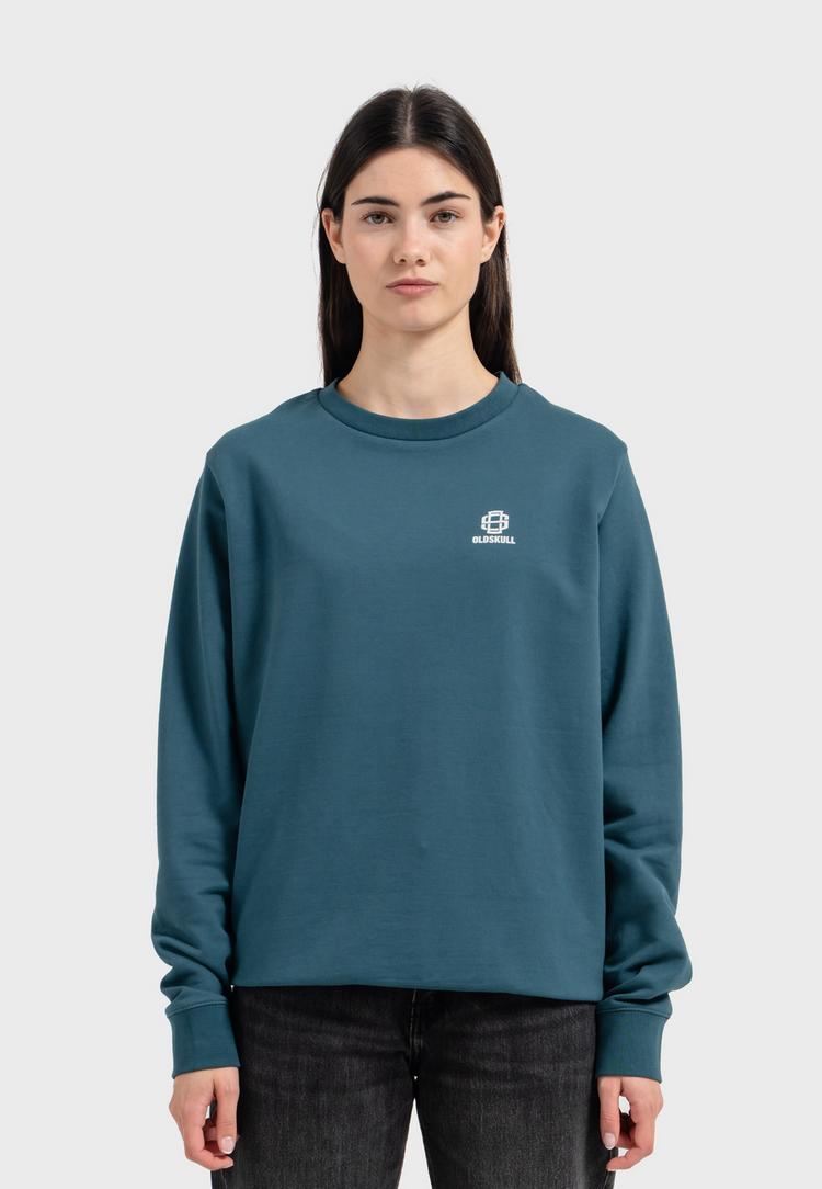OLDSKULL OLDSKULL Basic Oldskull 25 Logo Sweatshirt - Dark Green - 2 | SportScheck