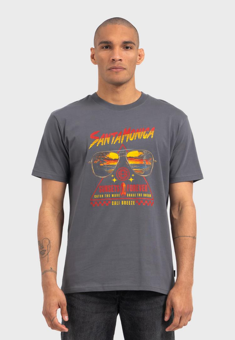 OLDSKULL OLDSKULL Wrldvibe Sunset Shades Graphic Printshirt Herren - Dark Grey - 1 | SportScheck