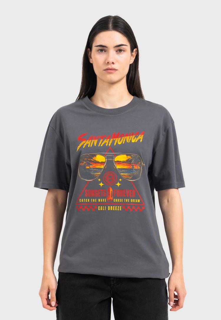 OLDSKULL OLDSKULL Wrldvibe Sunset Shades Graphic Printshirt Herren - Dark Grey - 3 | SportScheck